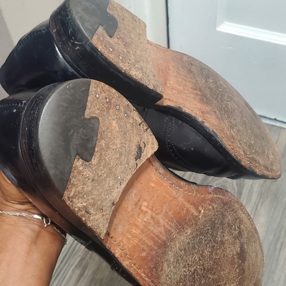 HANOVER MEN'S CLASSICS MASTERFLEX LEATHER WING TIP DRESSY SHOES SIZE 7.5 🌴✌️ - Picture 15 of 16